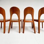 Set Van 4 Niels Koefoed Stoelen Crème, 1960'S thumbnail 7