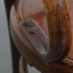 Prachtige Antieke Houten Design Stoel Van Mundus Voor Thonet Met Armleuningen thumbnail 15