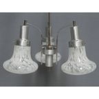 Vintage Hanglamp Met 3 Gewolkte Glazen Kappen thumbnail 10