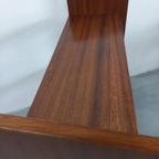 Jaren 50/60 Scandinavisch Wandmeubel Wandrek (teak-grenen-fineer) thumbnail 8