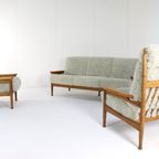 Fluffy Bank + 2 Fauteuil 'sliedrecht' Vintage thumbnail 16