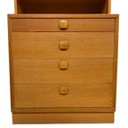 Vintage Kast Boekenkast Wandkast Jaren 60 Eiken Design thumbnail 17