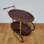 Vintage Barcart Drankenkar Trolley Butlerwagen Bijzettafel 3 thumbnail 2