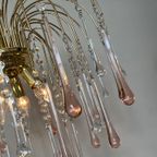 Vintage Xxl Murano Teardrop Kroonluchter Hanglamp Kristal thumbnail 14