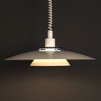 Deense Design Lamp Wit Metaal, 1980S thumbnail 7