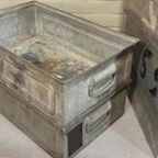 Vintage Philips Industriële Metalen Kisten, P/p/s thumbnail 10