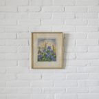 Beige Lijst Blauwe Bloemen thumbnail 5