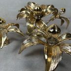 3X 1970’S Flower Ceiling/ Wall Lamps – Hollywood Regency thumbnail 3