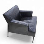 Kinnarps / Sweden /meo 357 Arm Chair / Black Leather / 1990s thumbnail 4