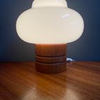 White Opaline Glass Table Lamp By Uluv 1960S thumbnail 7