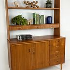 Scandinavisch Vintage Teak Fineren Dressoir/ Boekenkast Midsund thumbnail 17
