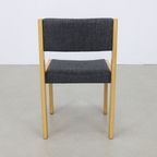 6x Eetkamerstoel Cees Braakman <<<brand>>>, 1970s Nieuw Gestoffeerd thumbnail 12