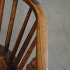 Set Van 2 Prachtige, Antieke Engelse Highback Windsor Eetkamerstoelen thumbnail 10