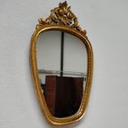 Vintage Brocante Rococo Barok Goudkleurige Spiegel Schouwspiegel 312 thumbnail 4