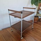 Pallisander Mid Century Bar Cart Trolley. thumbnail 2