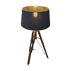 Industriële Houten Statief Vloerlamp thumbnail 5