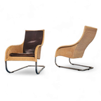 2 X Weighty Rattan Lounge Chair 1990s thumbnail 6