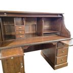 Vintage Amerikaanse Bureau Met Rolluik / Schrijftafel thumbnail 7
