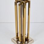 Vintage Tafellamp Willy Daro Regency Messing Chroom '80 Lamp thumbnail 2
