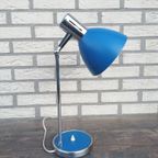 Vintage Bureaulamp Blauw thumbnail 4