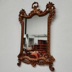 Vintage Goudkleurige Regency Rococo Barok Spiegel Schouwspiegel 704 thumbnail 3