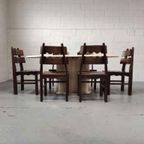 Vintage Italian Travertine Table, 1970'S thumbnail 8