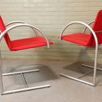2 Vintage Cirkel Eetkamerstoelen, Metaform, Postmodern thumbnail 4