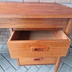 60'S Vintage Bureau Deens Bureau Teakhouten Desk thumbnail 15