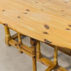 1970’s Scandinavian Modern Pine Gateleg Table thumbnail 6