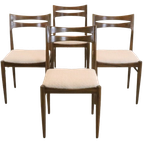 Set Van 4 Palissander Stoelen 'brome' Vintage Teddy thumbnail 9