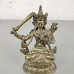 Bronzen Boeddha Beeldje Manushri thumbnail 8