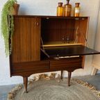 Retro Vintage Mid-century Dressoir,high-board,barkast thumbnail 11