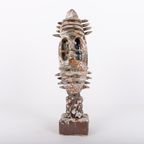 Sicilian Glazed Ceramic Sculpture, Unique Piece thumbnail 2