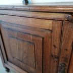 Sidetable Kast Antiek Eiken Hout thumbnail 10