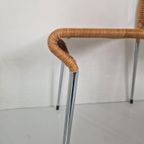 4 Bonancina Tito Agnoli Design Rieten Eetkamer Stoelen. thumbnail 8