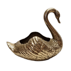 Vintage Messing Zwaan Plantenpot thumbnail 4