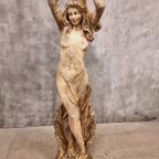 Oud Stenen Tuinbeeld Franse Sculptuur 175 Cm Hoog thumbnail 18