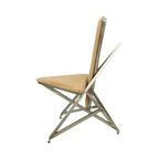 Unieke Design Stoel Kunstobject Handgemaakt Metaal Fluweel thumbnail 9