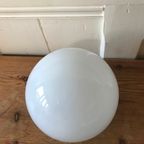 Vintage Mushroom Plafond Lamp Van Melk Glas Met Fitting thumbnail 3