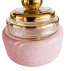 Artdeco Poederdoos Roze Gesuikerd Glas Sieradendoosje 1950’s thumbnail 4
