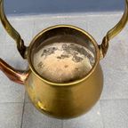Grote Antieke Geel Koperen Ketel thumbnail 12