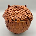 Vintage Mandje Uil Bamboe thumbnail 3
