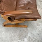 Midcentury Design Fauteuil Leer – Solheim, Rybo Rykken thumbnail 7