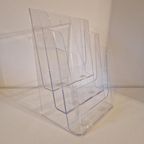 Plexiglas Wand Lectuurbak Wandrekje Wandrek A4 Houder thumbnail 5