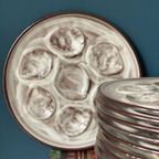 Robuust Vintage Frans Oesterbord Voor 6 Oesters thumbnail 3