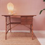 1950'S Louis Sognot Bamboo Desk thumbnail 2