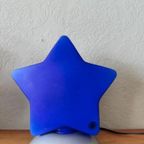 Vintage Ikea Blauwe Ster Lamp Tafellamp thumbnail 2