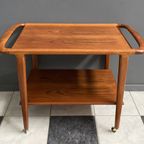 Teak Serving Trolley By Niels Otto Moller Denmark 1960S Old Store Stock thumbnail 10