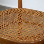 Leuke Set Van 2 Bruine Vintage Thonet/ Bistro Stoelen Met Gevlochten Zittingen thumbnail 9