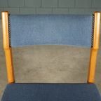 Set Van 6 Vintage Eetkamerstoelen – Blauw thumbnail 5